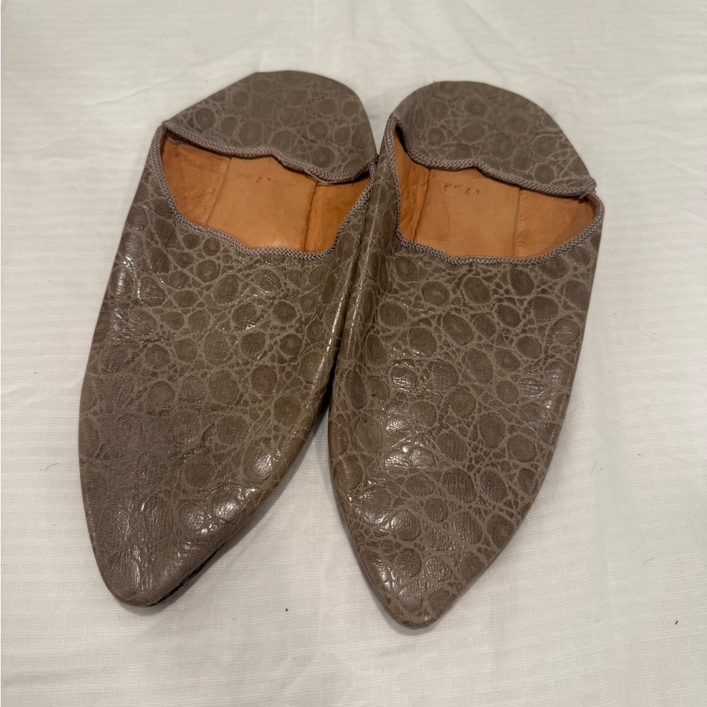 Moroccan Babouche Leather Slipper